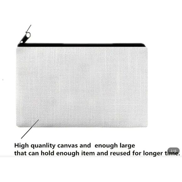 New! Nightmare Before Christmas Zipper Storage Bag Lightweight Cosmetic Pouch - Picture 4 of 4